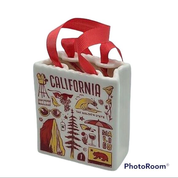 Starbucks California Ceramic Shopping Bag Gift Card Holiday- Been There Series - Picture 6 of 7